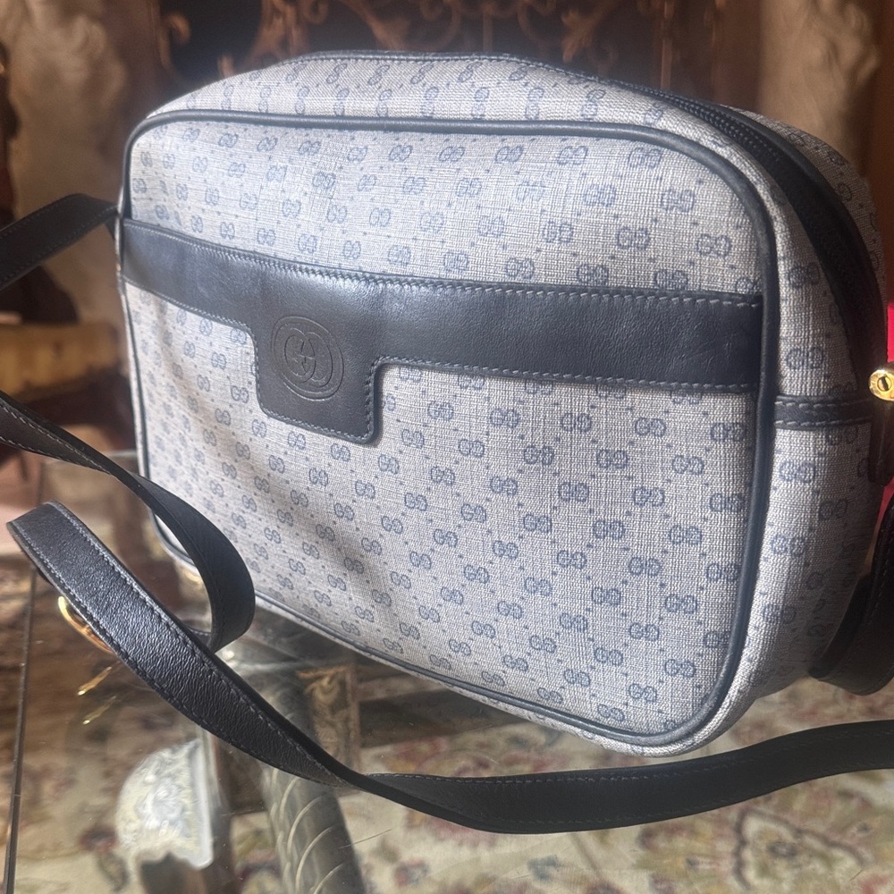 Crossbody bag Gucci Crossbody bag Gucci micro, Crossbody Bag - navy and Gray